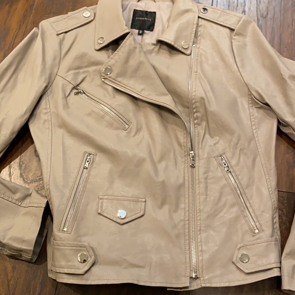 Dynamite Faux Leather Moto Jacket